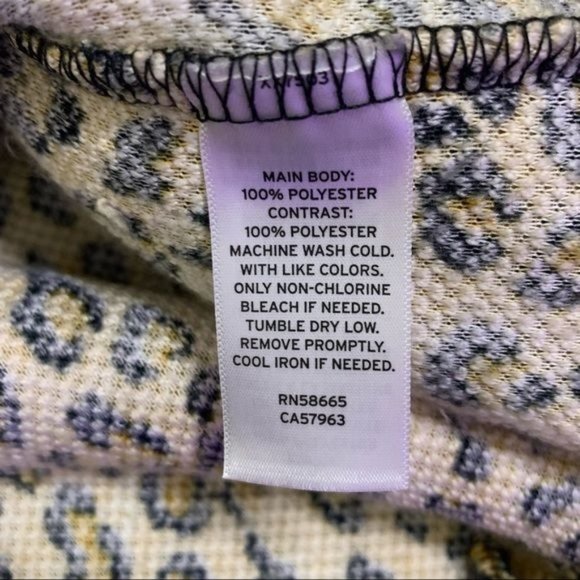 NWT BP. Leopard Print Colorblock Fleece Lng Sleeve Half Zip Pullover Small - Picture 10 of 11